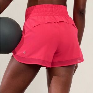 Athleta Mesh Racer Run High Rise 3 Short